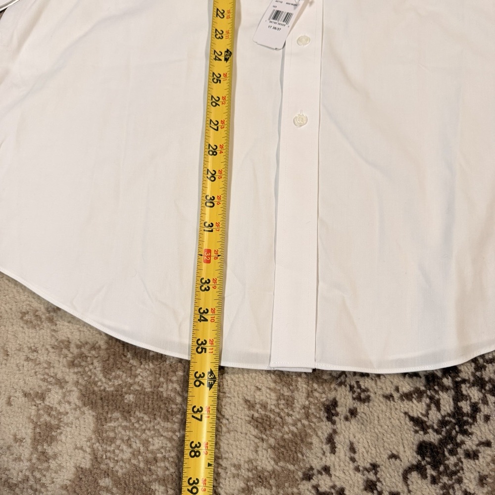 Brooks Brothers United Airlines Shirt Mens 17 36/37 White Long Sleeve Pilot NEW - Picture 5 of 10